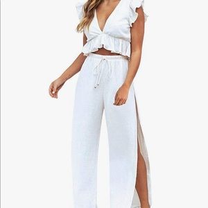 White 2 Piece Outfit